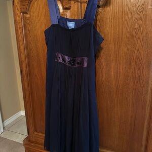 Simply Vera Vera Wang Navy and Purple Dress